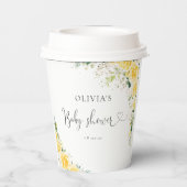 Elegant Yellow Baby Shower Paper Cup 紙コップ (裏面)