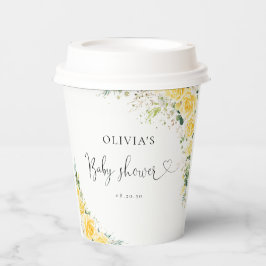 Elegant Yellow Baby Shower Paper Cup 紙コップ