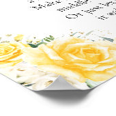 Elegant Yellow Baby Shower Poster ポスター (角)