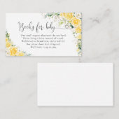 Elegant Yellow Books For Baby Enclosure card エンクロージャーカード (正面/裏面)