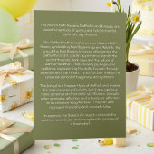 Elegant Yellow Daffodils March Birthday Card カード