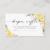 Elegant Yellow Diaper Raffle エンクロージャーカード (正面)