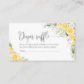 Elegant Yellow Diaper Raffle エンクロージャーカード (正面)