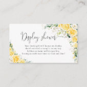 Elegant Yellow Display Shower Enclosure Card エンクロージャーカード (正面)