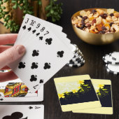 Elegant Yellow Floral Damask トランプ (インサイチュ)