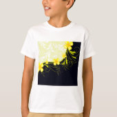 Elegant Yellow Floral Damask Tシャツ (正面)