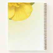 Elegant Yellow Floral Notebook ノートブック (裏面)