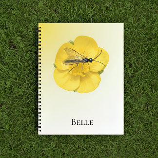 Elegant Yellow Floral Notebook ノートブック