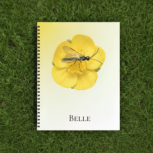 Elegant Yellow Floral Notebook ノートブック