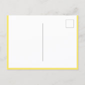 Elegant Yellow Flowers Botanical Postcard ポストカード (裏面)