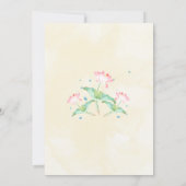 Elegant Yellow Haldi Ceremony Invitation Card 招待状 (裏面)