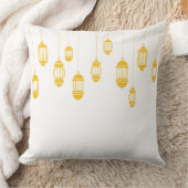 Elegant Yellow Lanterns Pillow クッション (ブランケット)