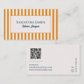 Elegant Yellow Old Money 名刺 (正面/裏面)