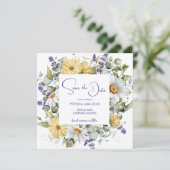 Elegant Yellow Purple Wildflower Wedding セーブザデート (スタンド正面)