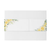 Elegant Yellow The Wedding Of Invitation 招待状ベリーバンド (裏面例)