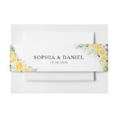 Elegant Yellow The Wedding Of Invitation 招待状ベリーバンド (正面例)