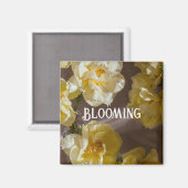 Elegant Yellow tulip Floral Art マグネット (正面/裏面)