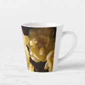 Elegant Yellow Tulips Floral カフェラテマグ (右)