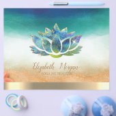 Elegant Yoga Instructor Blue Lotus   チラシ (シングル)