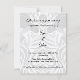 Elegant Yumeji-Inspired Wedding Invitation MOMO ポストカード