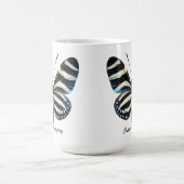 Elegant Zebra Long Wing Butterfly Wrap  モーフィングマグカップ (中央)
