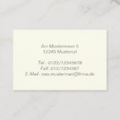 elegante 名刺 (裏面)