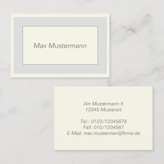 elegante 名刺 (正面/裏面)