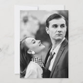 Élégante anniversaire de mariage floral brun vinta 招待状 (裏面)