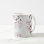 Elegante Aquarell-Kirschblüten コーヒーマグカップ (正面右)