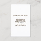 Elegante Blanco Simple Diseño Gráfico Profesional 名刺 (裏面)