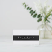 Elegante blanco y negro moderna profesional 名刺 (スタンド正面)