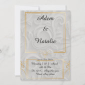 élégante carte d'invitation 招待状 (正面)