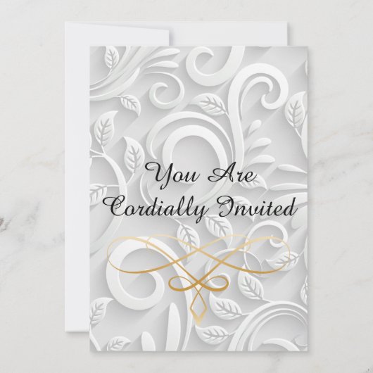 élégante carte d'invitation 招待状 (裏面)