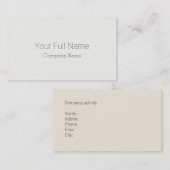 ELEGANTE CLASICO GALERIA ARTE RECEPCION HOTEL NATA 名刺 (正面/裏面)