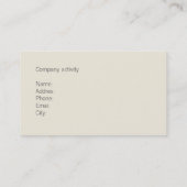 ELEGANTE CLASICO GALERIA ARTE RECEPCION HOTEL NATA 名刺 (裏面)