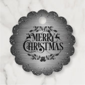 elegante color plateado y negro de navidad フェイバータグ (裏面)