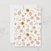 Elegante ducha de novias con flores de Boho 招待状 (裏面)