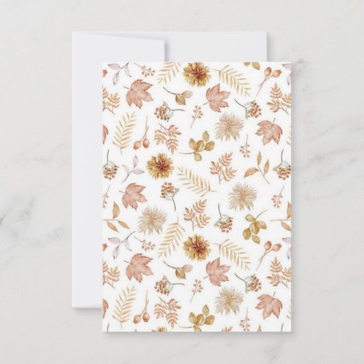 Elegante ducha de novias con flores de Boho 招待状 (裏面)
