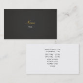 Elegante - EN 名刺 (正面/裏面)