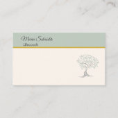 Elegante Frauen-Visitenkarte mit Lebensbaum 名刺 (正面)