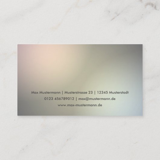 Elegante helle moderne pyramide Visitenkarten 名刺 (裏面)