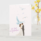 Elegante Hochzeitseinladung Du bist eingeladen! mi カード (黄色い花)