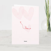 Elegante Hochzeitskarte Wedding mit Brautpaar im G カード (裏面)