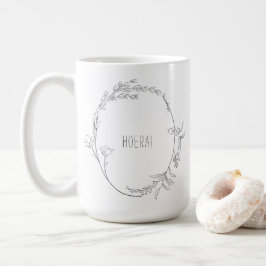 Elegante Hoera Je Wordt Oma Aankondiging Mok コーヒーマグカップ