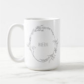 Elegante Hoera Je Wordt Oma Aankondiging Mok コーヒーマグカップ (左)
