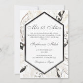 Elegante Invitación de Quinceañera 招待状 (正面)