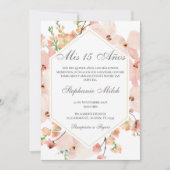 Elegante Invitación de Quinceañera 招待状 (正面)