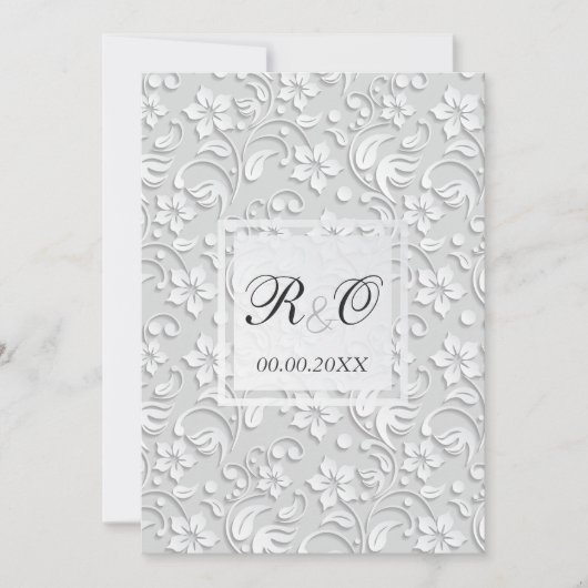 Elegante Invitación para bodas en Español. 招待状 (正面)