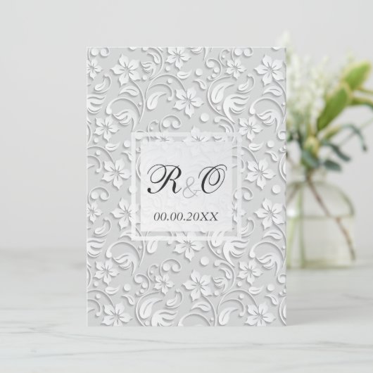 Elegante Invitación para bodas en Español. 招待状 (スタンド正面)