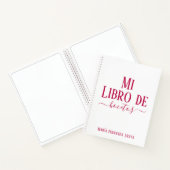 Elegante libro de bocetos blanco regalo para ella ノートブック (内部)